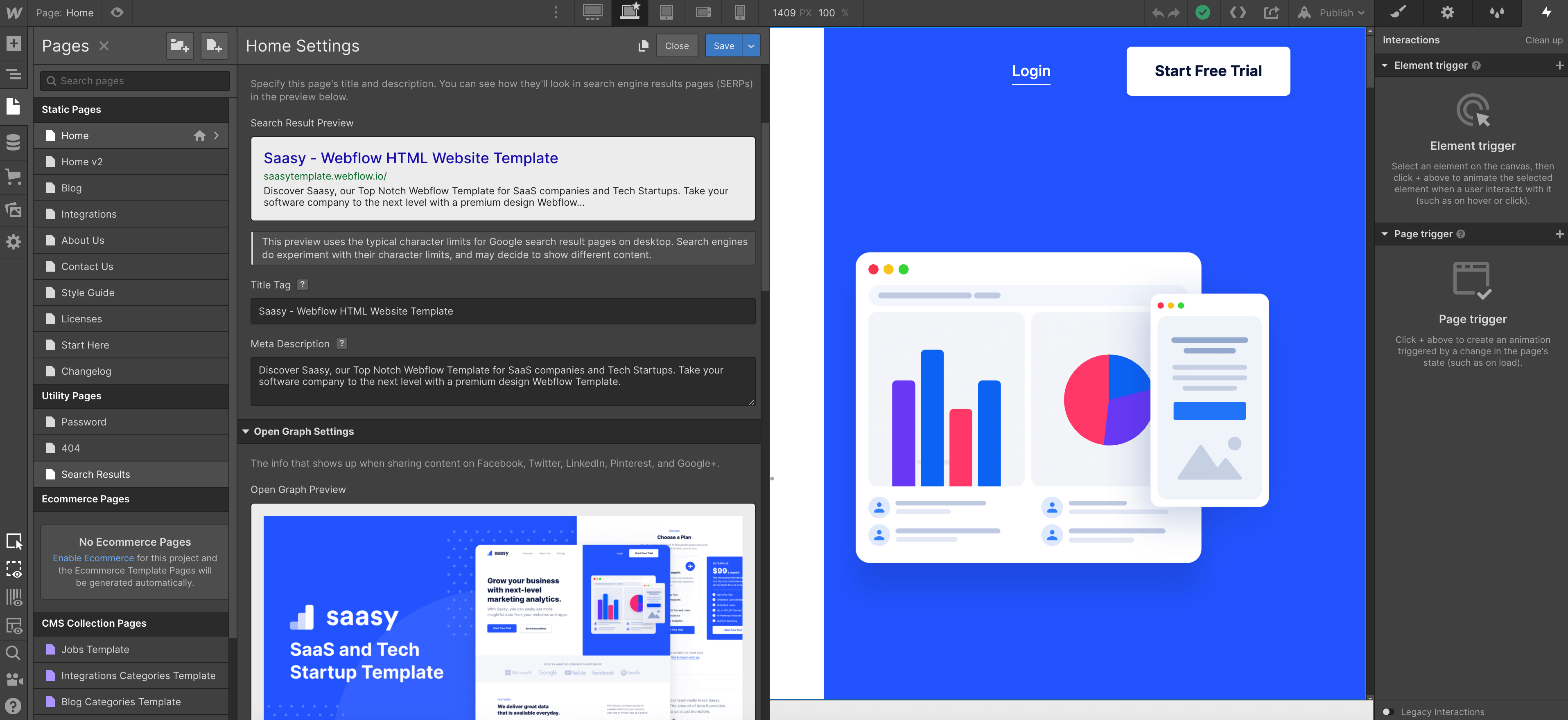 SEO | Saasy Webflow Template